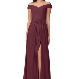 Azazie Audrianna Cabernet Size 10